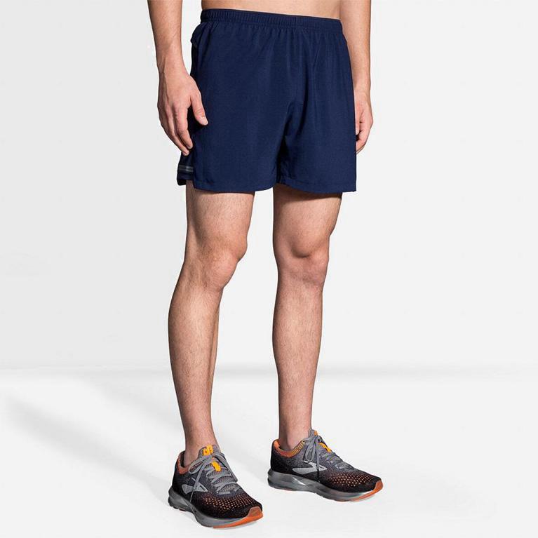 Brooks Sherpa 5 Løpeshorts Herre Online - Blå - Norge (ISC286390)